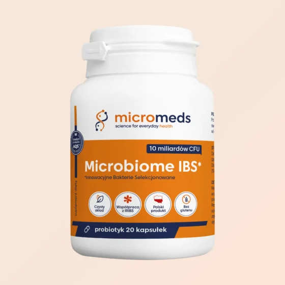 Microbiome IBS – Probiotyk 10 mld CFU/AFU – 20 kapsułek